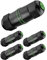 LEENUE Waterproof rj45 Coupler Cat6, IP68 Waterproof Ethernet Coupler Female to Female, Gold-plated And Shielded Outdoor Ethernet Coupler for CAT6/CAT5E/CAT5 Network Cables POE, 5-Pack