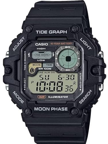 Casio Men's Digital Quartz Watch with Resin Strap WS-1700H-1AVCF