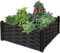 URBNLIVING Raised Stackable Garden Bed Square Flower Vegetable Herb Planter Trough Kit Boxes for Growing Plants, Flowers, and Vegetables - Elevated Gardening Solution for Patio, Balcony, or Yard