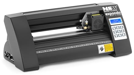 MSW Schneideplotter Schnittbreite: 28,5 cm Geschwindigkeit: 0,8 m/s LED mit Beleuchtung Folienplotter Vinylplotter Folienschneideplotter