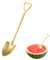 Cucharas de acero inoxidable con forma de pala, mini pala cuadrada, pala afilada, cortador de sandía, herramienta de cocina, cuchara de helado para el hogar, cocina o restaurante (Sharp-1)