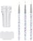 1 Nail Stamp, Nail Stamper, Clear French Tip Stamp,including 1 Spatula, and 3 Nail Line Drawing Pens