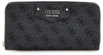 GUESS Eco Brenton SLG Large Zip Around Wallet L Coal Logo