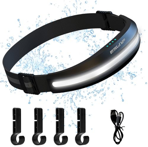 Forhome LED Stirnlampe, Wasserdicht Stirnleuchte, Wiederaufladbar Sensor Headlamp, Outdoor Weitwinkel Stirnlampe für Outdoor Camping, Joggen, Fischen, Laufen, Reparieren, Wandern, Lesen