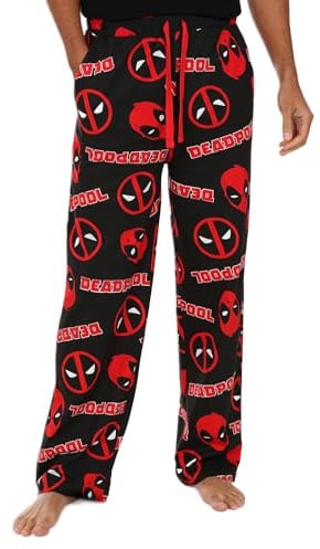 Marvel Mens Deadpool Lounge Pants Cotton Pyjama Bottoms (XX-Large)