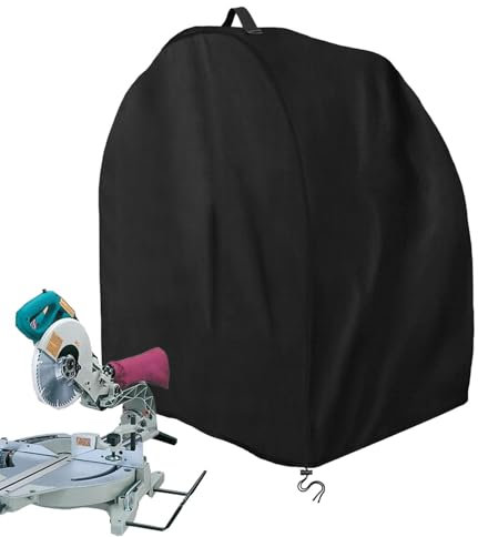 Gehrungssägen-Staubschutz,Gehrungssägen-Abdeckung,Wasserdichte Hobelmaschinenabdeckung - Oxford-Stoffbezug, 28,3 x 24 x 28,3 Zoll, passend für die meisten Hobelmaschinen und Tischbohrmaschinen