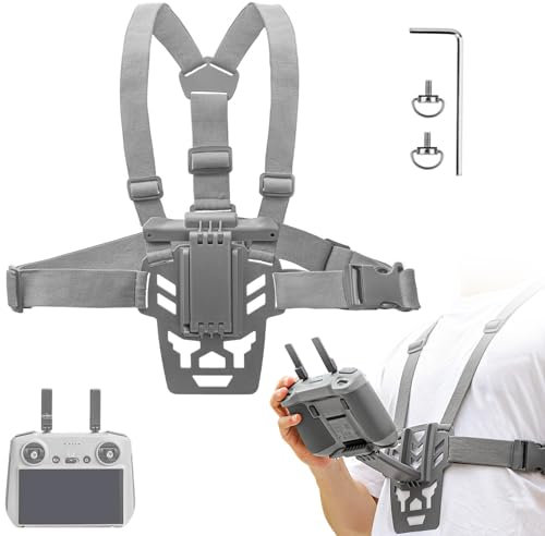 SYACHI RC Controller Umhängeband, Brustgurt-Halterung für DJl RC PRO/RC 2/1, Fernbedienungshalterung,Brustband, Gürtelhalterung für DJI RC Pro/RC 2/1 (DJl RC 2/1)