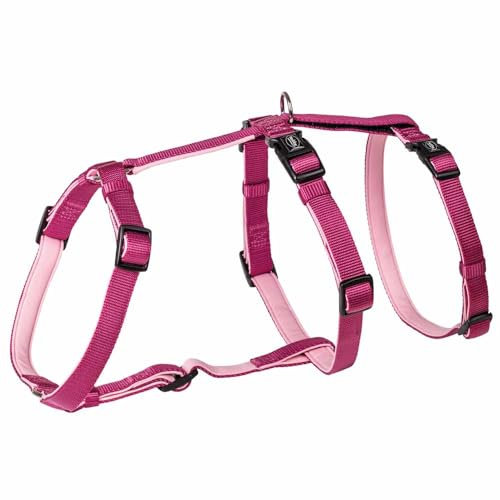 Nobby Sicherheitsgeschirr Turva Himbeere Hals: 42-60 cm, Brust: 50-75 cm, 20 mm
