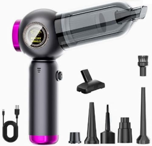 DEUKNICE Handheld Vacuum Cleaner, 22000Pa Powerful Car Vacuum Cleaner Cordless, Portable Rechargeable Air Duster, Mini Lightweight Vacuum for Car, Home