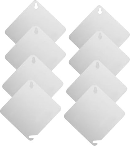 NUOBESTY 8piezas Frontal Para Tomacorriente Placa Metálica Para Uso Doméstico y Comercial Instalación Simple