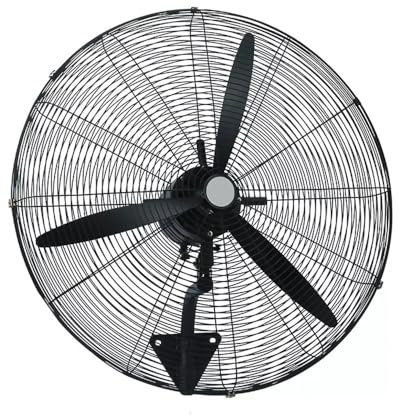 YUEWO Wandventilator, Industrieller Deckenventilator mit 3 Geschwindigkeitsstufen, 180° Oszillation für Garage, Lager, Küche, Terrasse (78 * 88cm)