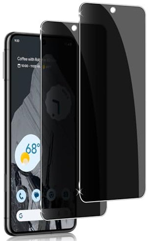 Holilo pour Google Pixel 8 Pro Anti-Espion Verre Trempé 2 Pièces, 9H Dureté Privacy Verre Trempé Membrane Anti-Spy Protection D'écran Anti-Peeping Anti Rayures Film Protection