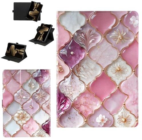 Custodia Compatibile per Clementoni CLEMPAD10 10-pollici Tablet Cover Custodia Case [Funzione di rotazione a 360 gradi][Protezione rinforzata dei bordi contro le cadute] SGYS