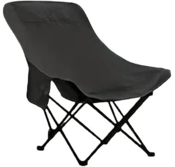 Générique Chaise de Camping réglable à 4 Positions avec Repose-Pieds, Chaise Pliante Portable for l'extérieur, la pêche, la Plage et Le Pique-Nique(Black)