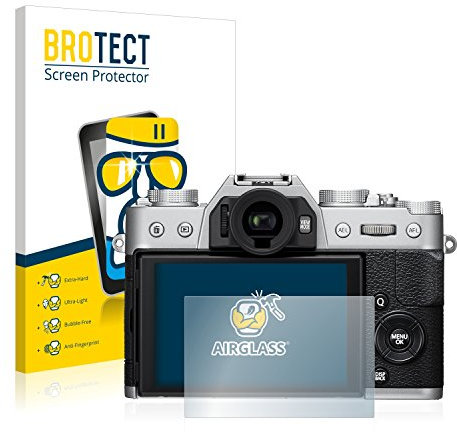 BROTECT Schutzglas für Fujifilm X-T20 Schutzfolie Made in Germany Panzer Folie Glas Displayschutz [Extrem Kratzfest 9H, Anti-Fingerprint,Transparent]