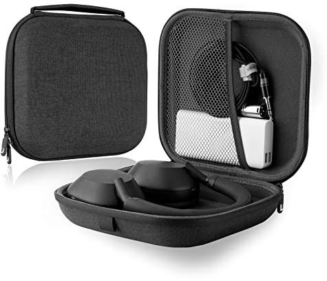 Linkidea Headphones Carrying Case Compatible with Sony WH-1000XM5/1000XM4/1000XM3, WH-ULT900N, WH-CH710N, WH1000XM4, Protective Hard Shell Travel Bag with Cable, Charger Storage (Dark Grey)