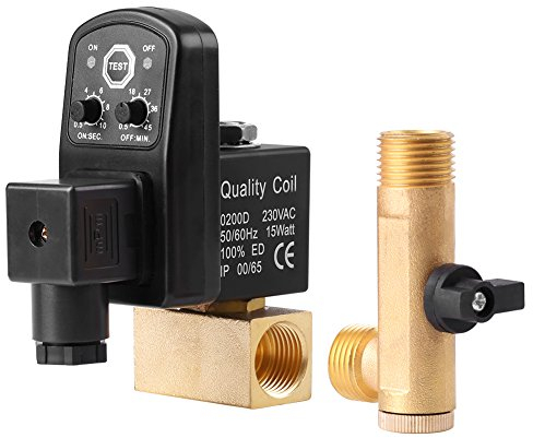 Automatisches Ablassventil, G1 / 2 DN15 Automatisches elektronisches zeitgesteuertes Ablassventil für das Kondensatmanagement des Luftkompressors(AC230V)