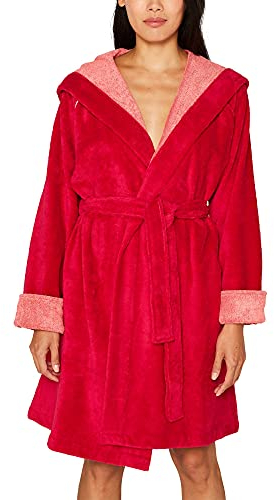 ESPRIT Bademantel aus Velours , Raspberry , S