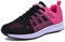 MINBEI Womens Sneakers Lightweight Lady Trainers Breathable Woman Running Shoes Daily Walking Outdoor Fitness Athletic Lace Up Flat Fitness Air Sports Shoes Size 5 UK Rose Black(Label 38)