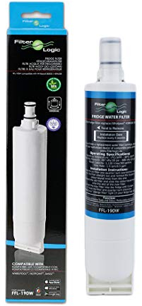 FilterLogic Filtre à eau FFL-190W compatible avec Whirlpool 4396508, 4396510, Maytag, KitchenAid, Hotpoint, SBS002, SBS003, SBS200, S20BRS, EDR5RXD1; 461950271171; 481281729632; USC 009 (1 article)