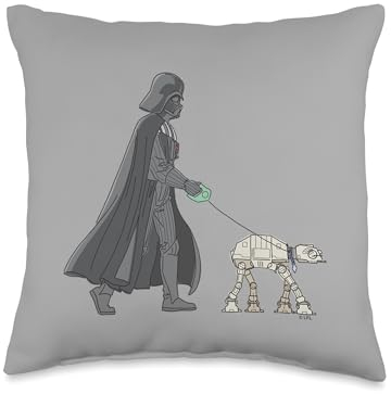 Star Wars Darth Vader & at-at Taking A Walk Throw Pillow, 16x16, Multicolor