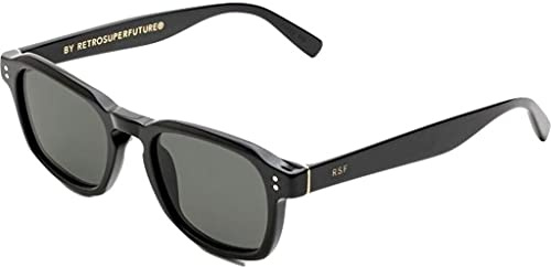 RETROSUPERFUTURE Luce Black Sonnenbrille, Erwachsene, Unisex, Mehrfarbig (Mehrfarbig), Einheitsgröße