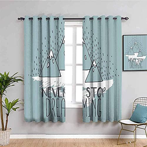XAONUO Rideau Occultant Thermiques 3D - Mode Triangles Lettres Motifs De Salon Chambre Enfant pour Fenêtre Fenêtre - 3D Moderne Motif Opaque À Oeillets Rideaux - 300X280Cm