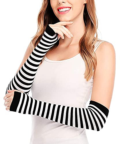 LIANGFANG Sleeves Arm FüR Damen Stricken Langen Arm WäRmer FäUstlinge Damen Strickhandschuhe Warme Thermo Sporthandschuhe Fingerlose Handschuhe Damen Wetter Stulpen PulswäRmer, Einheitsgröße