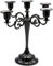 Dicspotin Metall Kerzenständer Kerzenhalter 26cm Höhe 5 Armig, Stabkerzenhalter Hochzeit Veranstaltung Candle Holder Vintage für Tischdeko