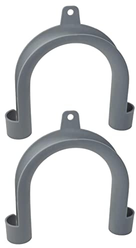 Keptfeet 2 Gancio per Tubo di Scarico Lavatrice,Supporto per Tubo di Scarico Lavatrice a Forma di U | Adattatore Universale per Gancio per Tubo di Scarico della Lavatrice per Tubi di Scarico da 24