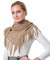 KOEMCY Damen Schal Strick Dreieck Schale Langer Halstuch Imitation Kaschmir Halstücher Herbst Winterschal Halstücher Fransen Schal Stola (Kaki)
