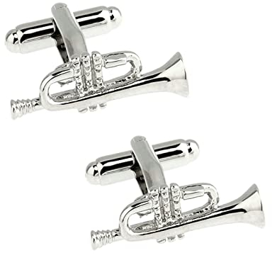 Manschettenknöpfe Vater der Braut, Silber Manschettenknöpfe Vater der Braut Trompete Bräutigam Hochzeitsgeschenk 2.5CM