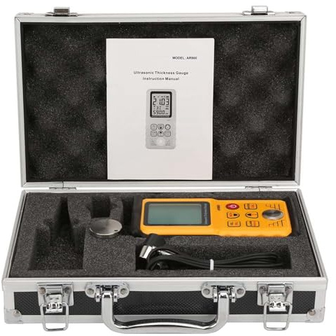 Misuratore di Spessore Digitale Ad Ultrasuoni SMART SENSOR AR860 Campo di Misura da 1,0 a 300,0 Mm (acciaio) per Misurare Metallo Plastica