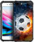 DAIZAG Schutzhülle kompatibel mit iPhone 6/6S, Eisfeuer, Fußball-Handyhülle, stoßfest, weiche TPU-Handyhülle für Jungen, Männer, Geschenk-Hülle für iPhone 6/6S