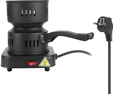 WOHPNLE Röhrenförmiger Holzkohleofen, 1000 W Mini-Elektro-Holzkohle-Starter-Tee-Kaffee-Heizungszubehör EU-Stecker 220 V