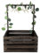 Umtiti Holz Baby Geschenk Korb mit Griff, Kinder Kleiderbügel und Girlande, Baby Aufbewahrungskorb, Baby Dusche Kiste Schrank, personalisierte Baby Korb.Gift Basket-Walnut wood-DE