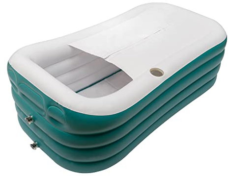 Aufblasbare Badewanne Kann Als Whirlpool und Eisbad Verwendet Werden Faltbare Badewanne PVC Schwimmbad Mit Pumpe Geeignet Für Erwachsene Dusche und Dampf
