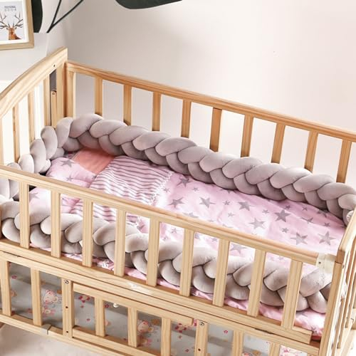 xinwanhong Babybett Umrandungen, Bettschlange Geflochten, Bettschlange Für Seitenschläferkissen, Handgemachtes Babybett Umrandungen,A2,1.5m