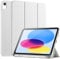 Vobafe Hülle Kompatibel mit iPad A16 11/10 Generation (Modell 2025/2022, 10,9/11 Zoll), Flexible TPU Rückseite, stoßfeste Schutzhülle mit stifthalter, Auto Schlafen/Wachen, Weiß