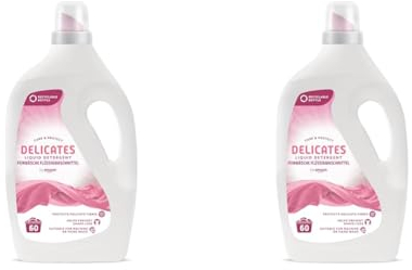by Amazon, Detersivo liquido per delicati, 60 lavaggi (Confezione da 2)
