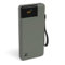 Aqiila Powerbank 20000mAh, 20W, LCD-Display, 2X USB-C, 1x USB-A, tragbares Ladegerät, Pass-Through-Laden, leicht & kompakt, Soft-Touch-Oberfläche, Powerbird moosgrün in plastikfreier Verpackung