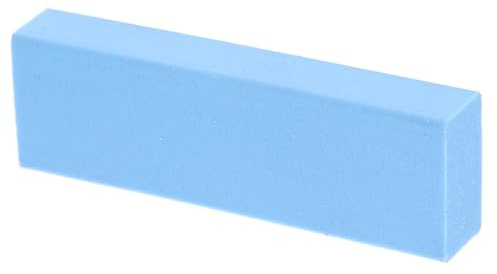 NOLITOY Cleaning Block Rubber for Stainless Steel Fixtures Water Spots | Blue, Portable Design, Tackles Limescale and Hard Water Rings, Kitchen and Home Cleaning Use