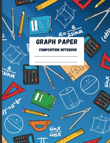 Graph Paper Composition Notebook: 8.5X11, 200 pages Grid Paper Notebook/Journal. Ideal for Geometry, Graphs, Engineering Work, Math, School, Science students and Calculus