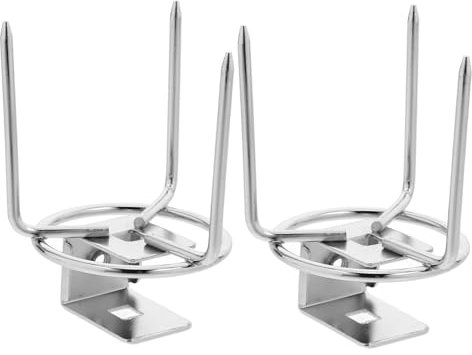 IMIKEYA 2piezas Varillas Para Asador Portátiles Resistentes Inoxidable Para Barbacoa Picnic y Cocina Exterior