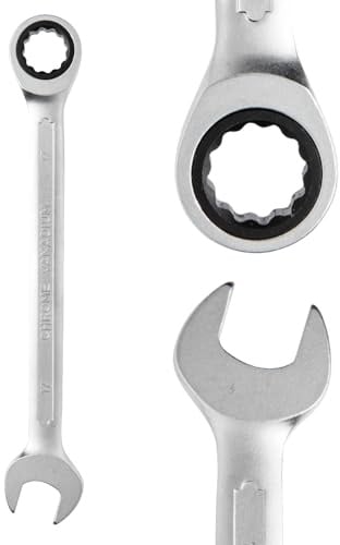 B2C Ratchet Spanners Combination Ratchet Wrench Spanner 72T Fixed CRV 8mm - 32mm for Workshop Garage Home DIY Hand Tool Torx (9mm)