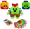 Brawl-Stars Mega Box Set, 96 Karten, 2 Figuren, Maskottchen Spike, Leon, Crow, Colt, Poco,Nita...