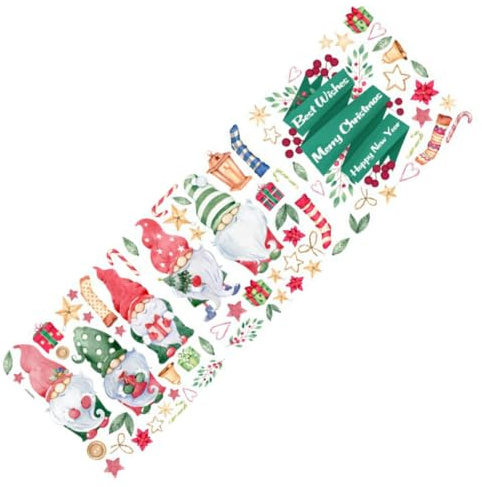 DOITOOL Weihnachtssticker Selbstklebend Für Kühlschrank Fenster Tür Dekoration Weihnachtsaufkleber Fensterbilder Kühlschrankaufkleber Weihnachtsfensteraufkleber