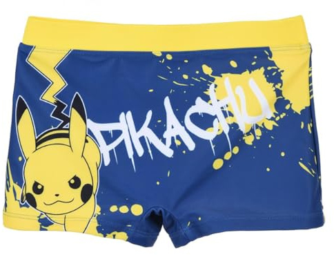 Pokemon Badehose Badeshort, Pikachu, schnell trocknend, UV Schutz, pflegeleicht, einfaches Anziehen, Schwimmen, Strand, Hallenbad, Jungen Bekleidung