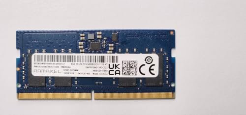 RAMAXEL 8GB DDR5 5600MHz SODIMM PC5-5600B-SC0 1Rx16 1.1V SO-DIMM 262-Pin Gaming Laptop RAM Memory Module (RMSB3400MD96IAF-5600) OEM