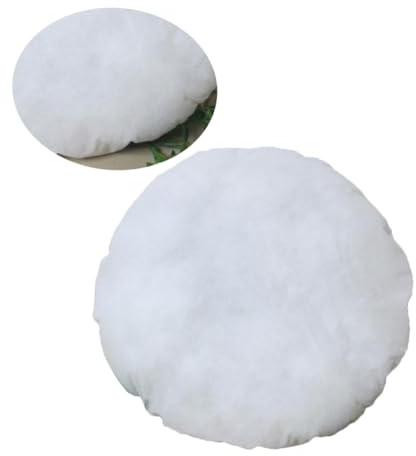 Alipis Kisseneinlage Rund 55x55cm 500g Weiß Kisseneinsatz Kissenfüllung für Sofa Bett Zuhause Auto Feste und Langlebige Kissenfüllung für Couchkissen Bodenkissen Kopfkissen
